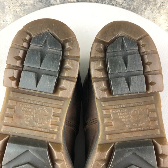 Dr. Martens ENGLAND VTG Mens Size US 8 Brown Leather Industrial Work Shoes 8933 - Picture 10 of 15